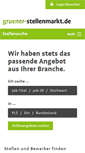 Mobile Screenshot of gruener-stellenmarkt.de