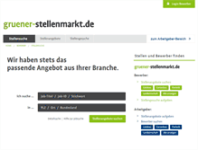 Tablet Screenshot of gruener-stellenmarkt.de